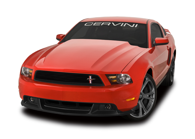 Cervinis Fiberglass Cobra R Style Hood 2010-12 Ford Mustang